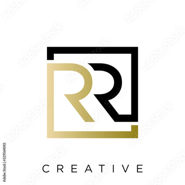 Fototapeta rr logo modern vector icon