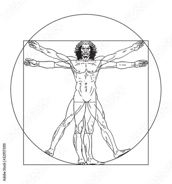 Obraz vitruvian man
