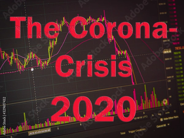 Obraz Abstract financial chart