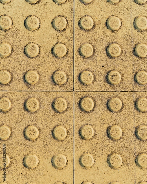 Obraz floor texture of a speed bump at the train station