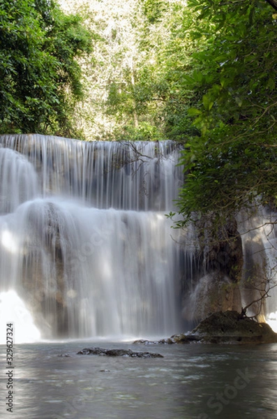 Fototapeta waterfall in forest
