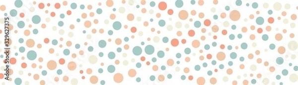 Fototapeta Pastel polka dot seamless pattern