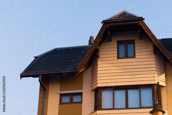 Obraz house with red roof