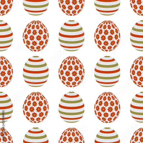 Fototapeta Vector Pattern Happy Easter egg Festive Holiday