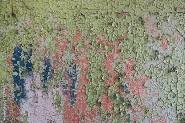 Obraz grunge peeling paint wall texture
