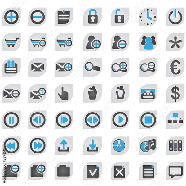 Fototapeta icônes internet, collection