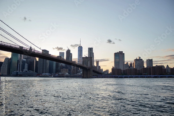 Obraz Brooklyn bridge from the water