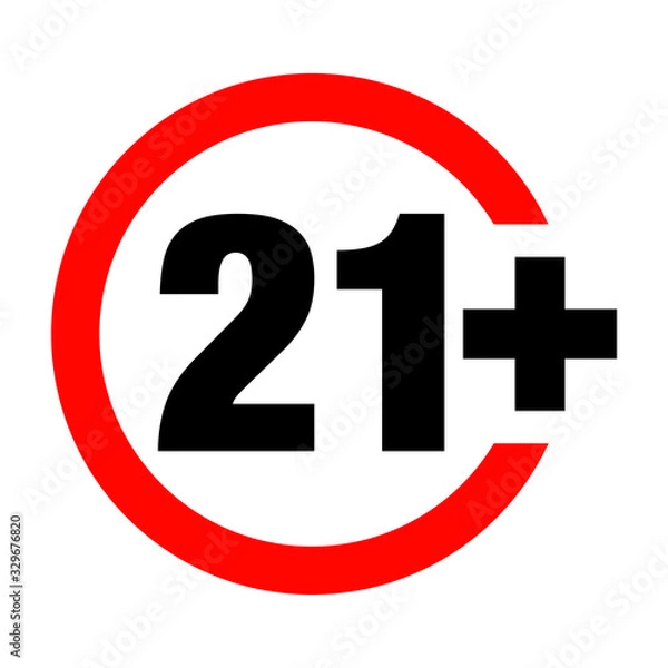 Fototapeta a twenty-one years over icon 