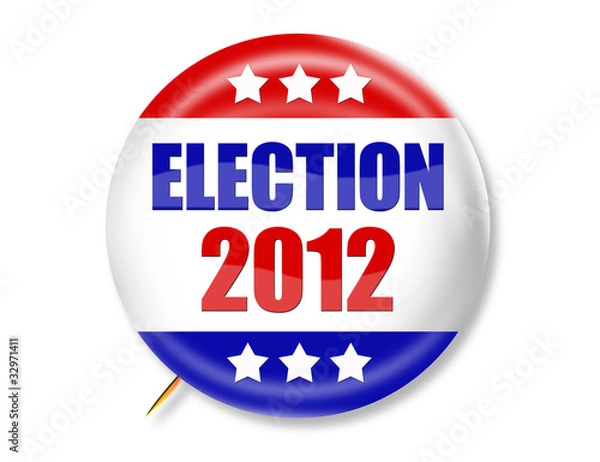 Obraz Election 2012 3-D Button