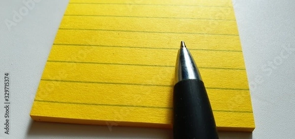 Fototapeta 메모지와 펜