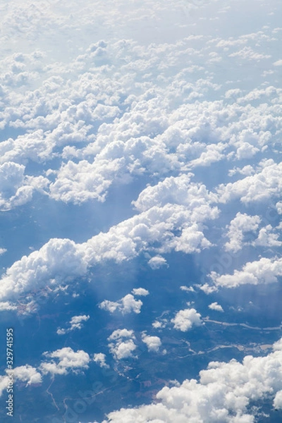 Obraz white clouds in the sky