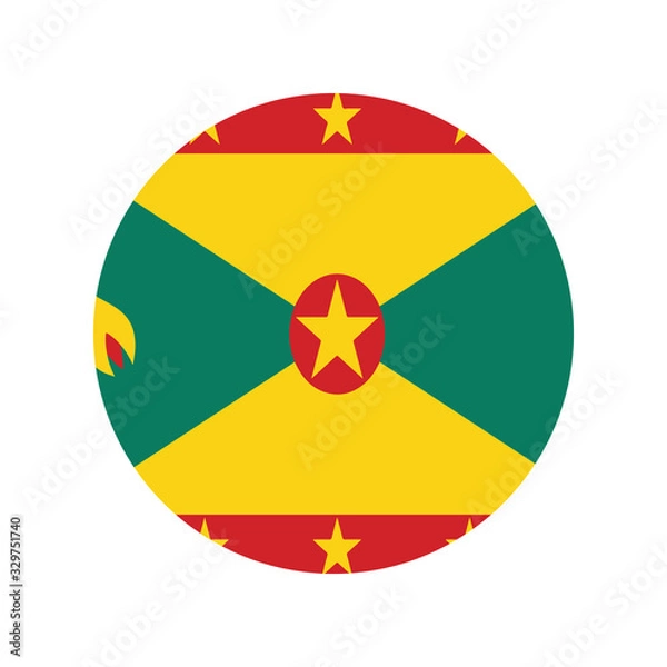 Obraz Grenada national flag. Vector illustration eps 10.