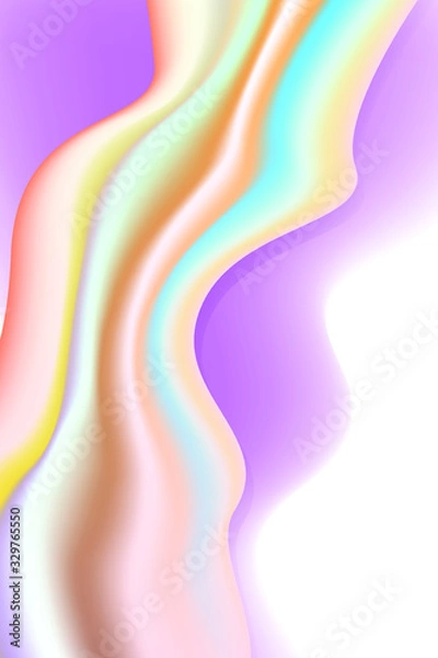 Fototapeta Colourful abstract wave liquid background.Vector illustration.