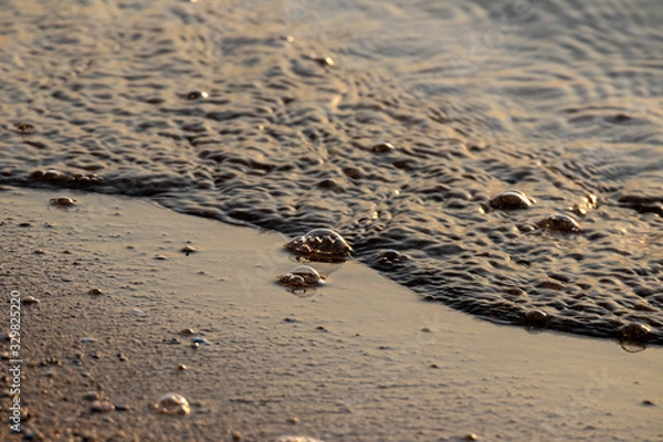 Fototapeta bubbles and waves