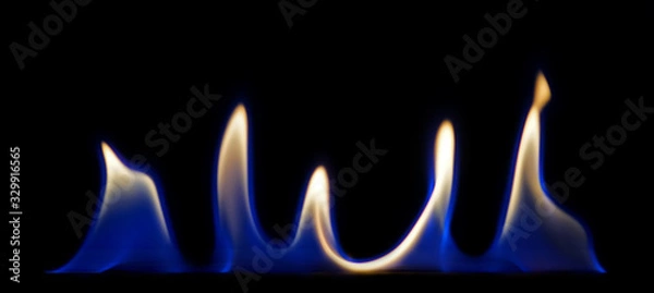 Obraz flame of fire on a black background