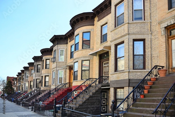 Obraz Brownstones, Brooklyn, NY