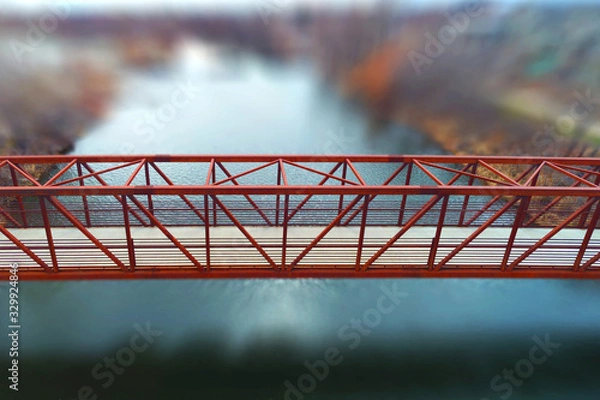 Obraz Geometric Bridge Tilt-Shift Blur