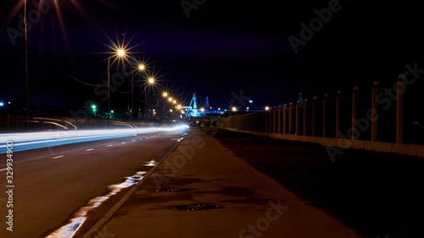 Obraz Long exposure on the highway