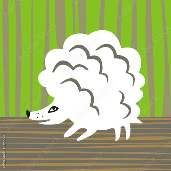Fototapeta lamb-hedgehog