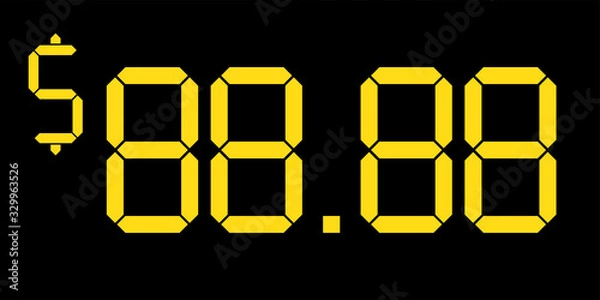 Obraz Price shelf template 88.88