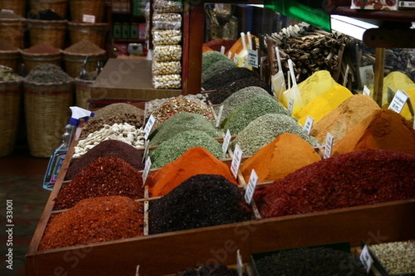 Obraz bazar przypraw tureckich