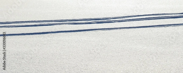 Obraz White background with uneven lines