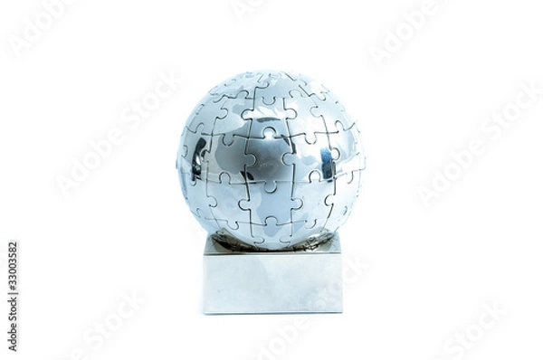Fototapeta Globe puzzle