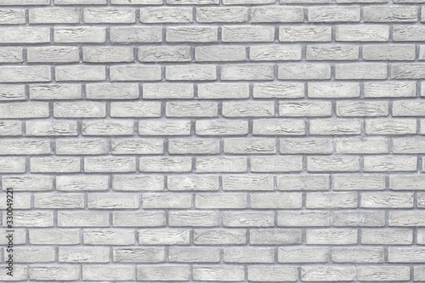 Obraz White brick wall background