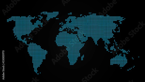 Fototapeta World map