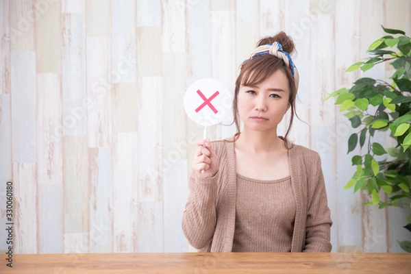 Obraz ルームウェアの女性