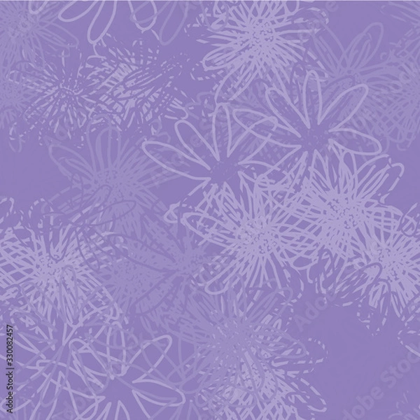 Obraz Abstract Flowers-Ambient Background.. Seamless repeat Pattern Background in Punchy Pink.