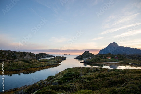 Fototapeta フィヨルドの夕暮れノルウェー