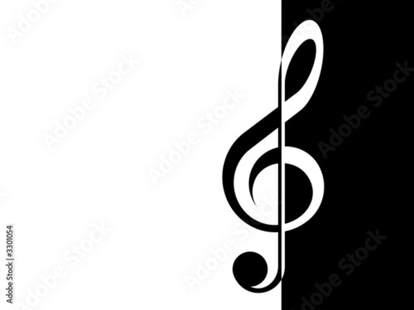 Obraz treble clef