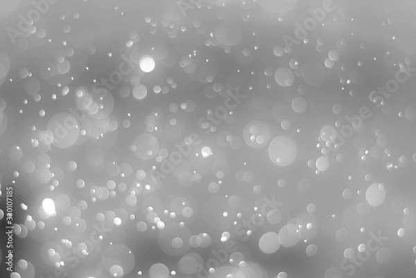 Obraz white blur abstract background. bokeh christmas blurred beautiful shiny Christmas lights, bokeh background