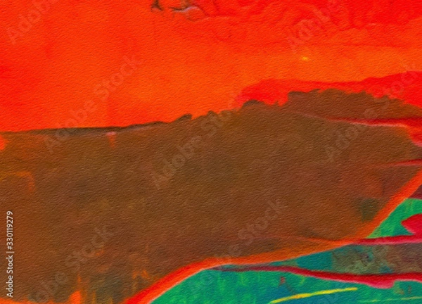 Obraz Multicolor brush strokes in oil structure. Grunge fine art mixed media texture. Artistic detailed background. Interesting designed pattern. Prints backdrop.