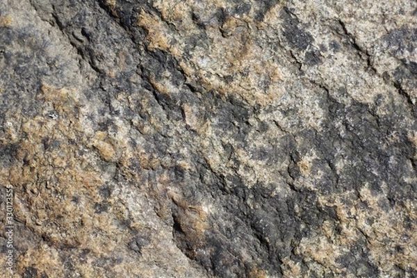 Fototapeta A close view of the hard rock surface.