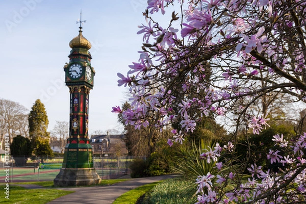 Obraz The Clock in the Borough Gardens Dorchester