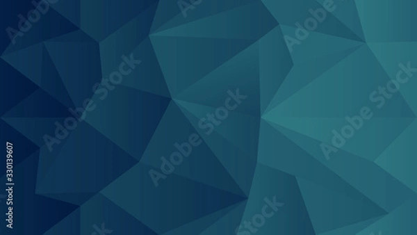 Obraz Vector abstract blue polygonal background.To see the other vector geometric background illustrations , please check Abstract Polygonal Backgrounds collection.