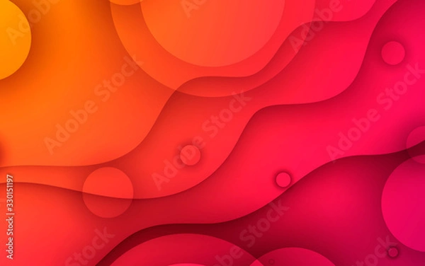 Fototapeta Abstract modern background gradient color. Yellow and pink gradient.