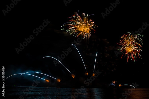 Obraz fireworks in pattaya 2020