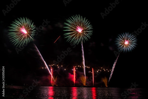 Obraz fireworks in pattaya 2020