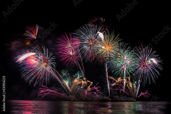 Obraz fireworks in pattaya 2020