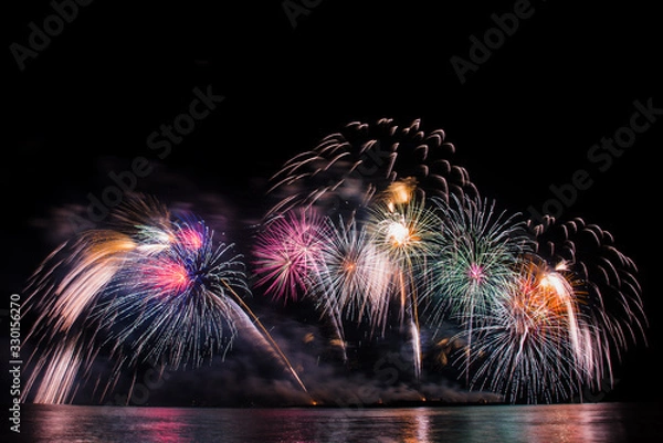 Obraz fireworks in pattaya 2020