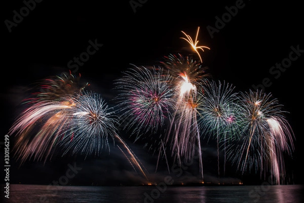 Obraz fireworks in pattaya 2020