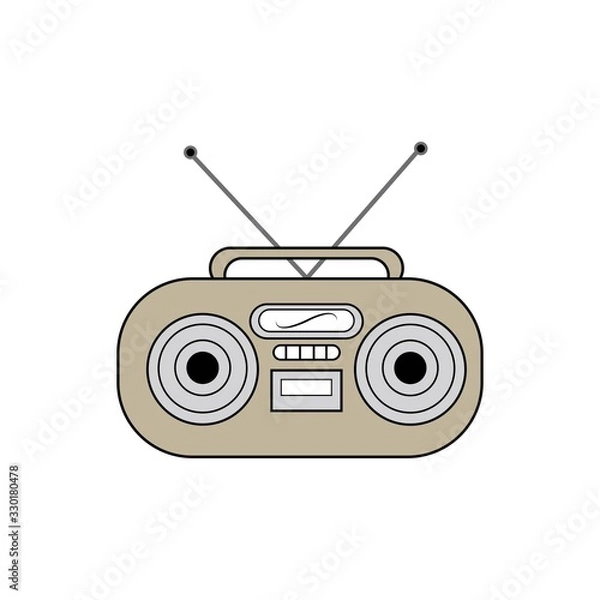 Obraz radio logo vector template