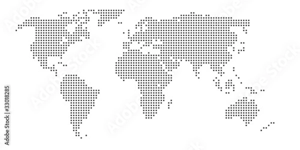 Fototapeta Mapa Ziemi