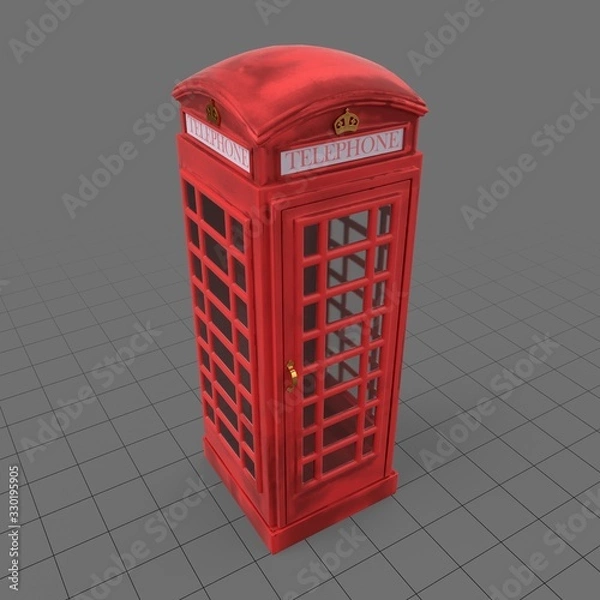 Obraz Red telephone booth