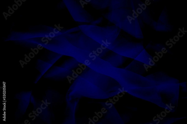 Obraz Dark blue abstract background. Fabric texture.