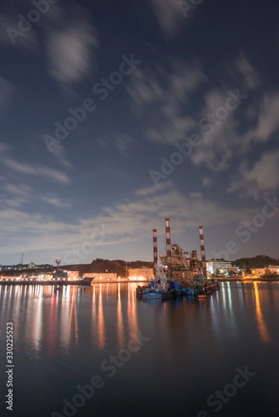 Fototapeta 長浦港夜景