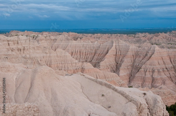 Obraz Pinnacles Overlook, Badlands at sunset